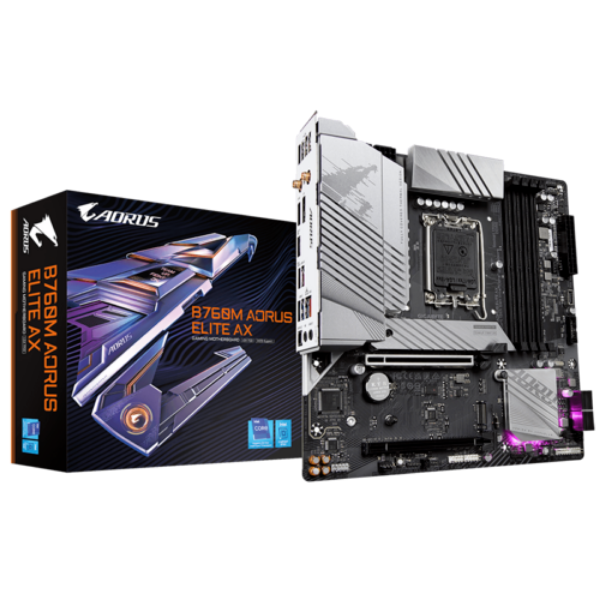 圖片 技嘉 B760M AORUS ELITE AX(M-ATX/LAN 2.5Gb+無線/註冊五年保)12+1+1相