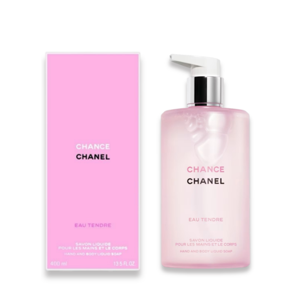 圖片 CHANEL 香奈兒香氛 CHANCE EAU TENDER 粉紅甜蜜沐浴露 400ml - 專櫃緞帶包裝