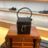 圖片 Alaia Cube Vanity 小牛皮迷你盒子包 黑色