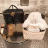 圖片 Fendi 8BS108 Vanity FF 壓紋納帕軟皮迷你包 黑色【新年限時特賣】