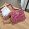 圖片 Miu Miu 5MM268 Matelasse 納帕軟皮零錢包 粉色