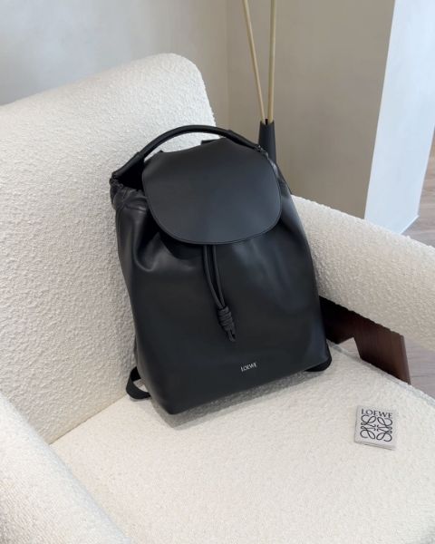 圖片 【LOEWE】FLAMENCO 男生後背包 黑色