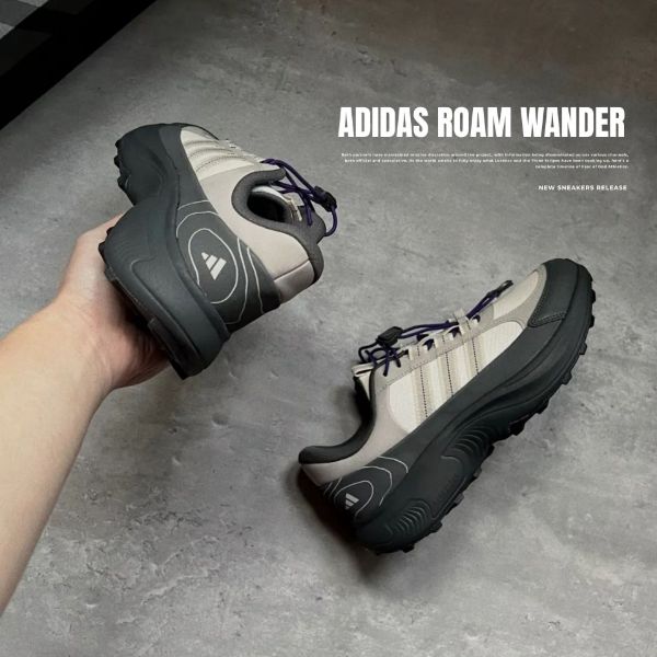 NICEDAY 代購 Adidas Roam Wander Grey Black 灰黑 灰 厚底 慢跑 登山 機能 JR7649