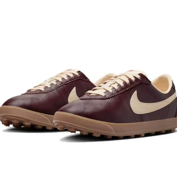 圖片 NIKE W ASTROGRABBER LTHR 酒紅色 MEOVV 復古 皮革 鬆餅格紋 休閒鞋 II1259-600