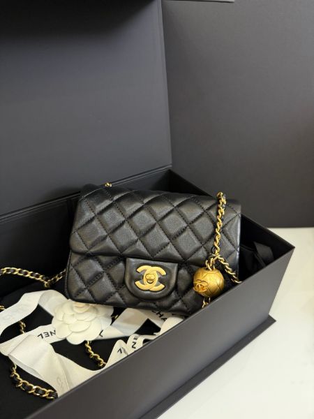 圖片 「M.Y精品」 Chanel 小香 25A 金球小方胖 金球方胖 cf17