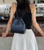 圖片 「M.Y精品」 Chanel 小香 流浪包 後背包 深藍配黑 小號 