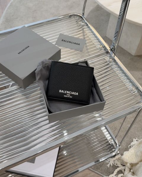 圖片 【BALENCIAGA】CREDIT 內零錢袋雙折短夾 黑色