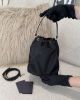 圖片 【PRADA】DUET 尼龍抽繩水桶包 黑色
