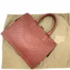 圖片 Bottega Veneta 194669男士多層次商務編織公事包 楓葉紅色
