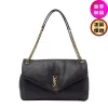 圖片 Saint Laurent 777399 YSL 大款 Calypso 粒面小羊皮包 黑色