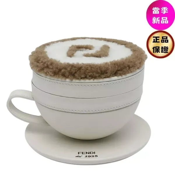 圖片 Fendi 7AS402 卡布奇諾造型零錢包吊飾 拿鐵咖啡色