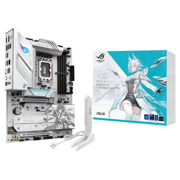 圖片 華碩 ROG STRIX B860-A GAMING WIFI S 吹雪(ATX/Intel 2.5Gb+Wi-Fi 7)14+1+2+1相