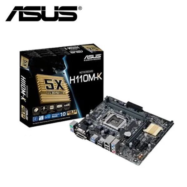 圖片 華碩 H110M-K【單片盒裝】(M-ATX/1A1D/U3/LAN 1Gb/全固/註四年)