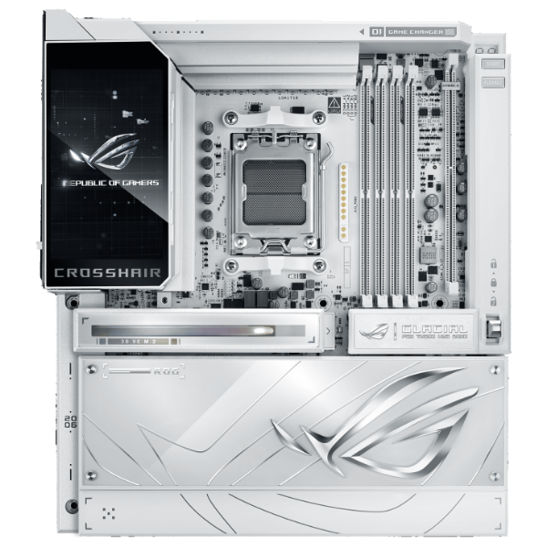 圖片 華碩 ROG CROSSHAIR X870E GLACIAL(E-ATX/2*Realtek10G+Wi-Fi 7)24+2+2相