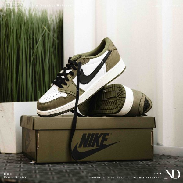 NICEDAY 代購 Air Jordan 1 OG 橄欖綠 反轉 平替 綠 黑綠 軍綠 HQ6998-200