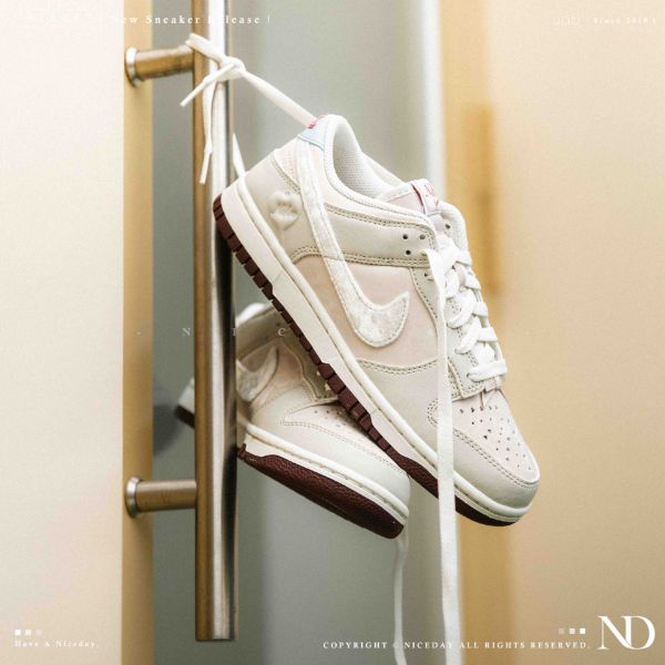 NICEDAY 現貨 Nike Dunk Low 情人節 2026 粉色 愛心 毛毛 絨毛 女鞋 IQ1145-610