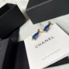 圖片 Chanel 25c 寶藍珍珠魚魚耳針