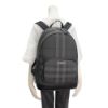 圖片 Burberry 經典格紋帆布後背包(80656301-炭灰)