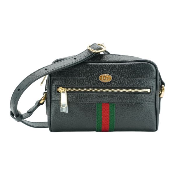 圖片 Gucci Ophidia 牛皮迷你肩背斜背包(719885-黑)