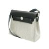 圖片 Hermes Herbag 20 銀釦帆布手提/肩背兩用包(黑)