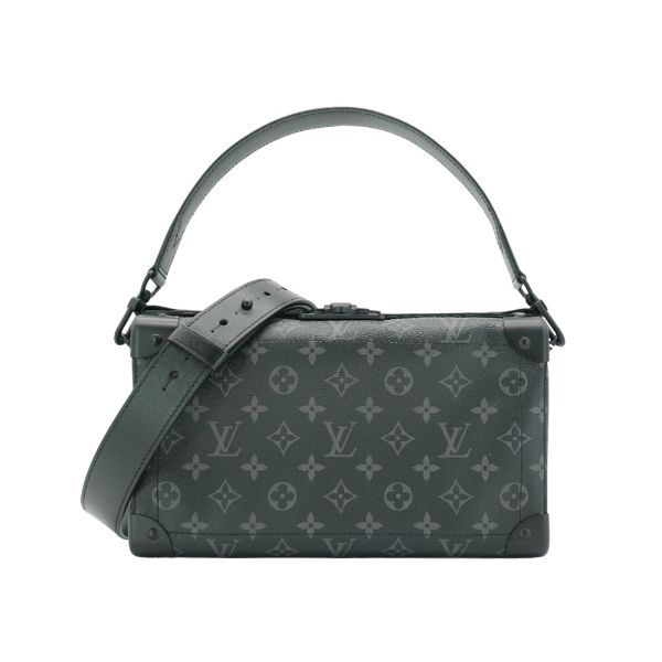 圖片 Louis Vuitton Soul Trunk East West 帆布拉鍊斜背包(M11744-黑灰)