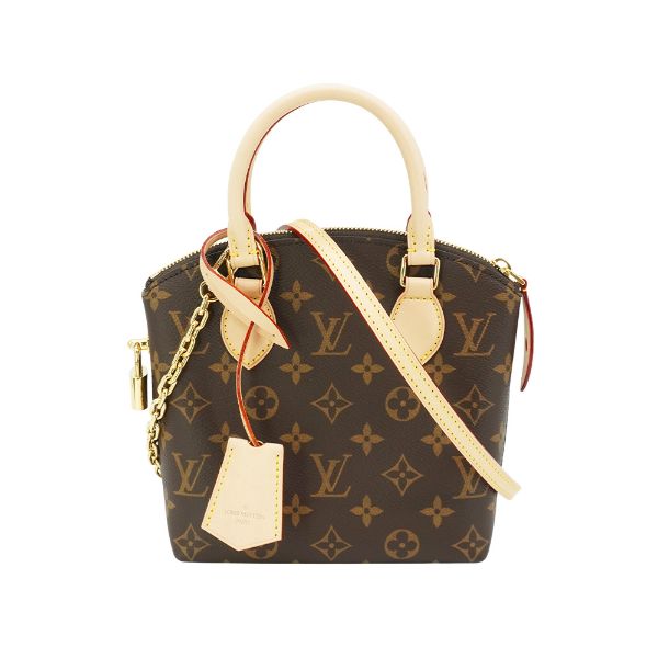 圖片 Louis Vuitton 展示品 Lockit BB 帆布二用弧形包(M12019-咖)
