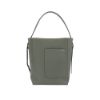 圖片 Valextra Bucket 壓紋牛皮肩背水桶包灰)