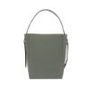 圖片 Valextra Bucket 壓紋牛皮肩背水桶包灰)