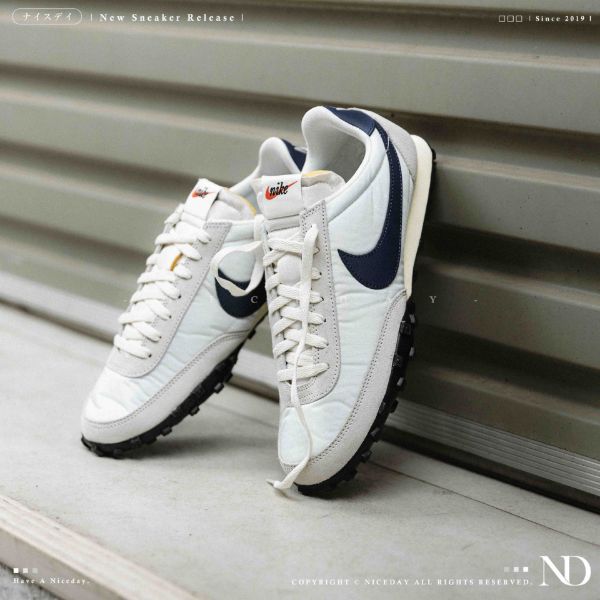 NICEDAY 現貨 Nike Waffle Racer 阿甘鞋 白 白藍 海軍藍 藍 奶油底 IM8658-100
