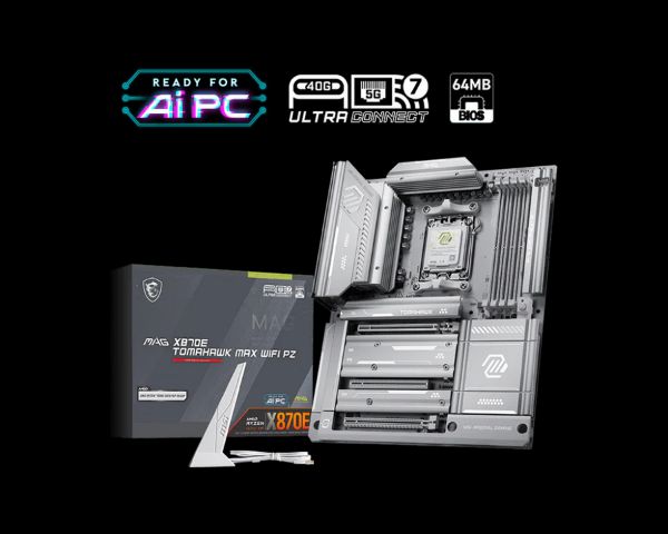 圖片 微星 MAG X870E TOMAHAWK MAX WIFI PZ背插(ATX/LAN 5G+Wi-Fi 7)14+2+1相