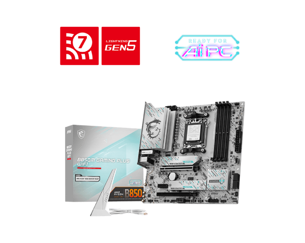 圖片 微星 B850M GAMING PLUS WIFI(M-ATX/LAN 5G+Wi-Fi 7/註五年)8+2+1相