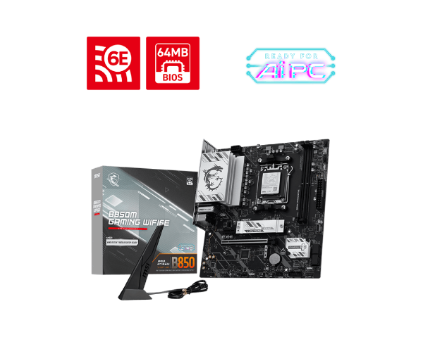 微星 B850M GAMING WIFI6E(M-ATX/LAN 2.5G+無線/註五年)7+2+1相