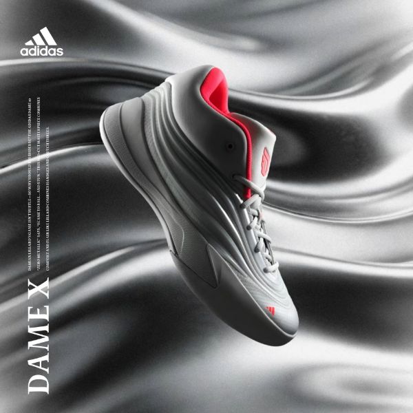 NICEDAY 代購 Adidas Dame 10 灰白 白 灰 橘 實戰 籃球鞋 KJ4398