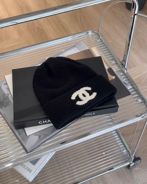 圖片 【CHANEL】爆款麻花毛帽 黑色