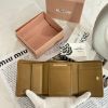 圖片 MIUMIU Matelassé 三折焦糖色短夾