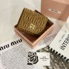 圖片 MIUMIU Matelassé 三折焦糖色短夾