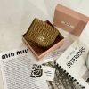 圖片 MIUMIU Matelassé 三折焦糖色短夾