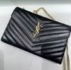 圖片 《在台現貨快速到貨 》Saint Laurent YSL 魚子醬鏈帶包 WOC 黑x金 大款