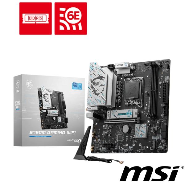 圖片 微星 B760M GAMING WIFI(M-ATX/LAN 2.5Gb+無線/註五年/2DIMM)6+1相