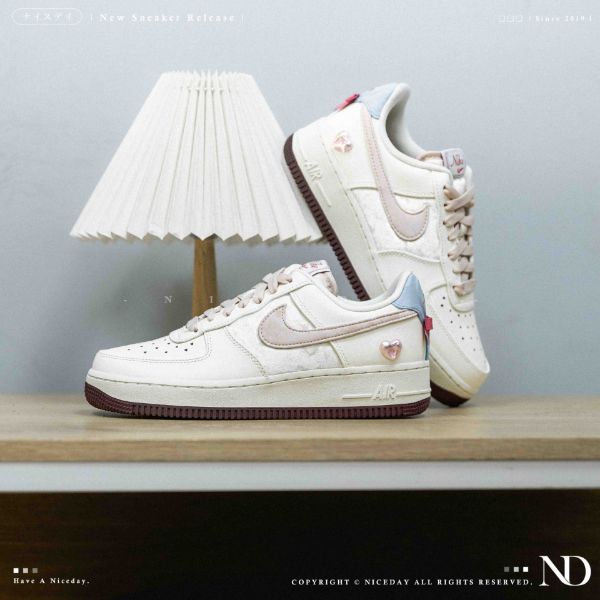 NICEDAY 現貨 Nike Air Force 1 情人節 2026 粉色 愛心 毛毛 絨毛 女鞋 IQ4937-161