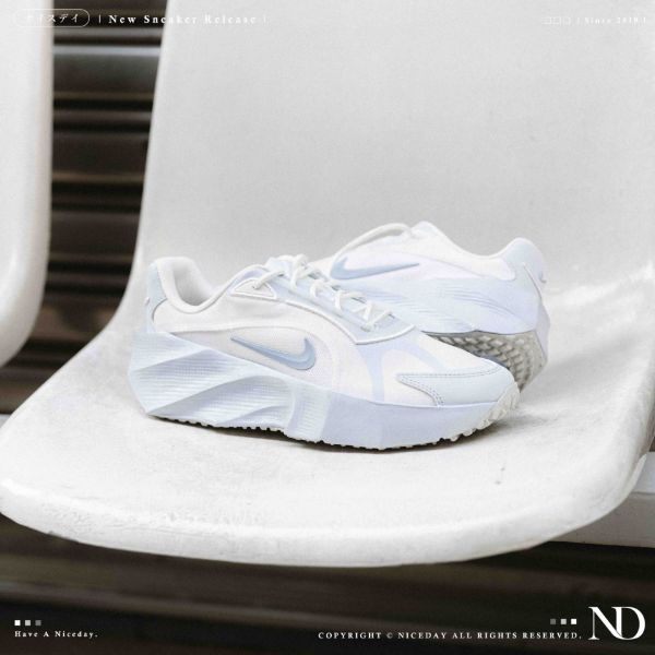 NICEDAY 現貨 Nike Aura Edge 寶寶藍 天藍 雲朵藍 淺藍 奶油 奶油白 藍 HQ7025-103