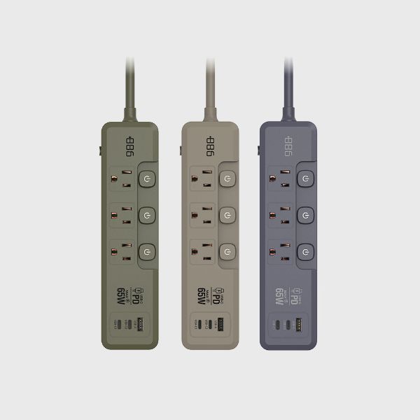 圖片 ＋886｜極野家 V2 HPS2336 3開3插PD65W快充延長線 