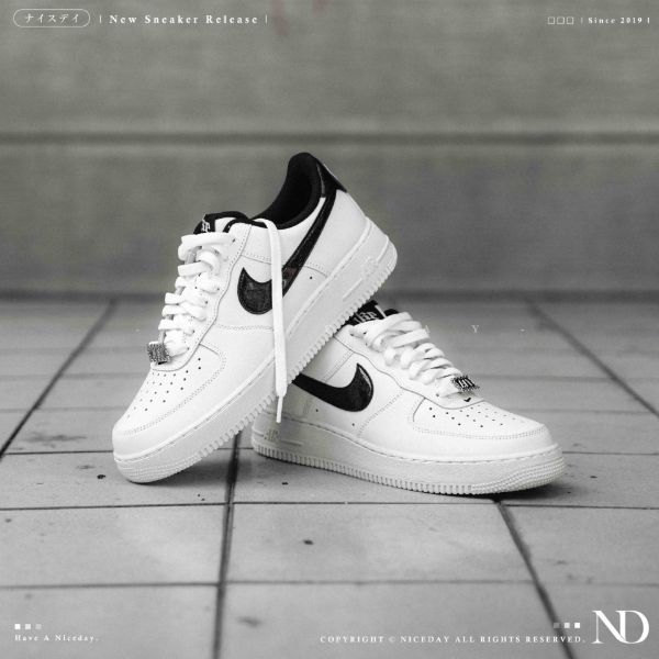 NICEDAY 代購 Nike Air Force 1 白 白黑 漆皮 亮面 AF1 熊貓 HF2898-101
