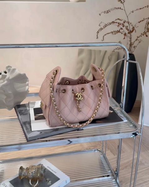 圖片 【CHANEL】25BAG 荔枝皮 MINI 淺粉色