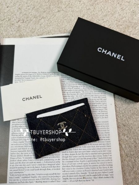 圖片 Chanel 26P 牛仔格紋卡夾