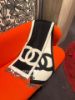 圖片 Chanel 26p 黑白 雙面圍巾