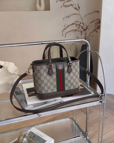 圖片 【GUCCI】OPHIDIA 小號托特包 經典老花