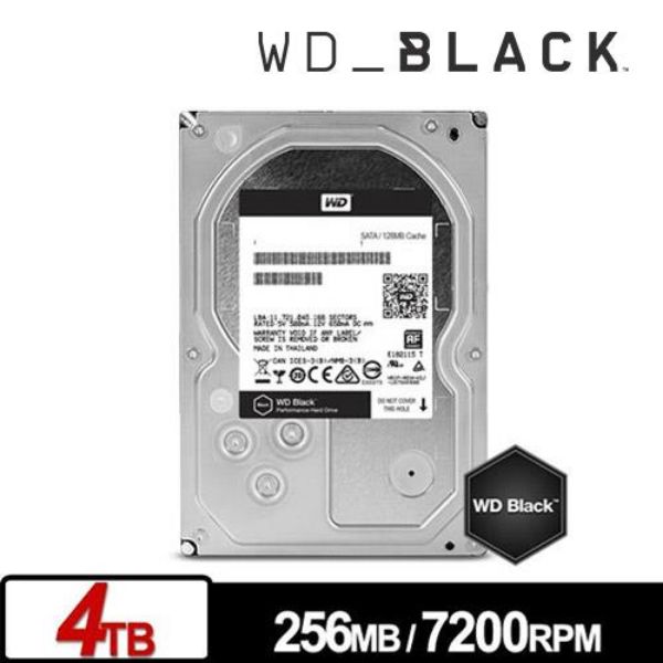 圖片 WD 4TB【黑標】(256M/7200轉/雙處理器/5年保) (WD4006FZBX)