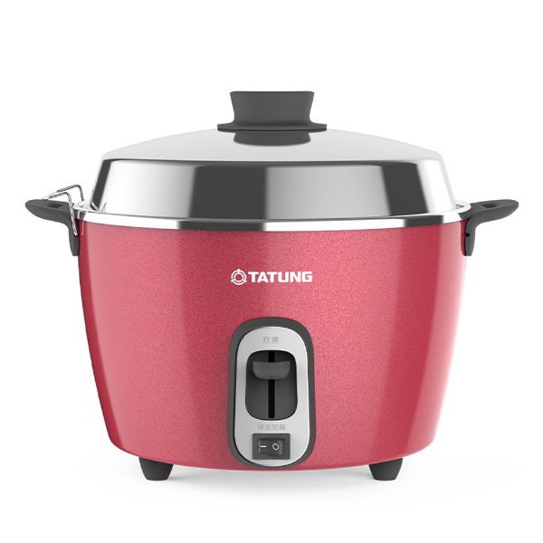 圖片 TATUNG 大同6人份櫻桃紅不鏽鋼內鍋電鍋(TAC-06R-MR)