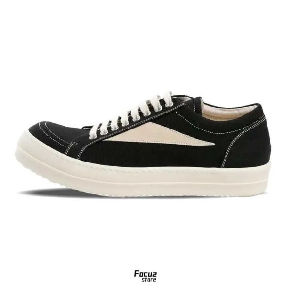 Rick Owens DRKSHDW Vintage Low "Black Milk Fleece" DU01F4803